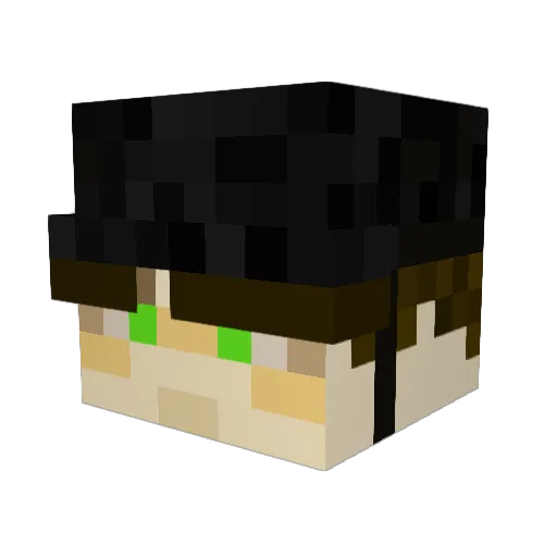 mafie14 Minecraft avatar head, 3D render