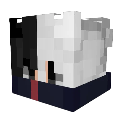 mafijeL Minecraft avatar head, 3D render
