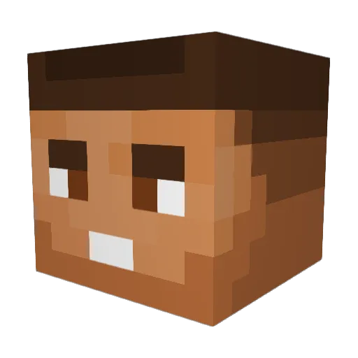 mafs1 Minecraft avatar head, 3D render