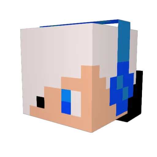 mafuyu2016 Minecraft avatar head, 3D render