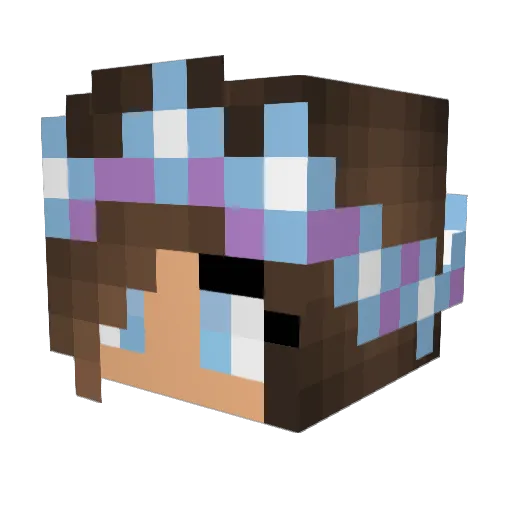 magalisx Minecraft avatar head, 3D render