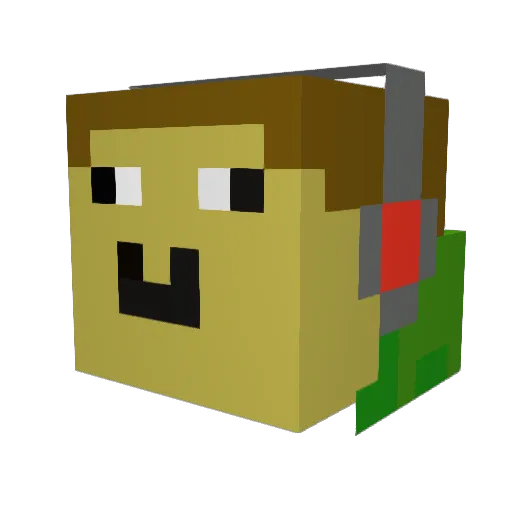 magaman26 Minecraft avatar head, 3D render