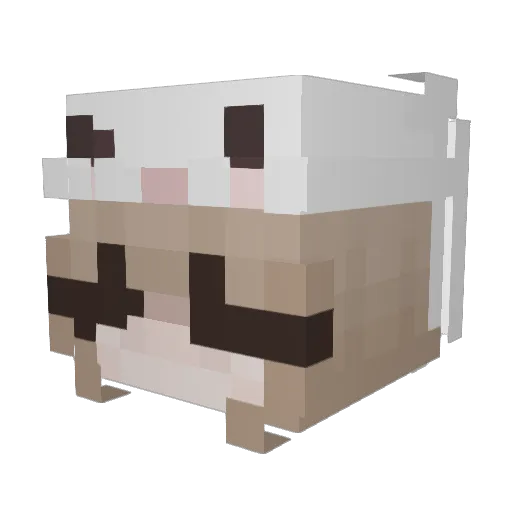 magdakox Minecraft avatar head, 3D render