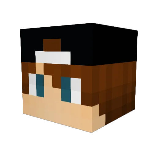 magdelene Minecraft avatar head, 3D render