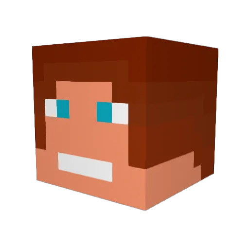 mageS49 Minecraft avatar head, 3D render
