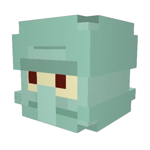 magentafish201 Minecraft avatar head, 3D render