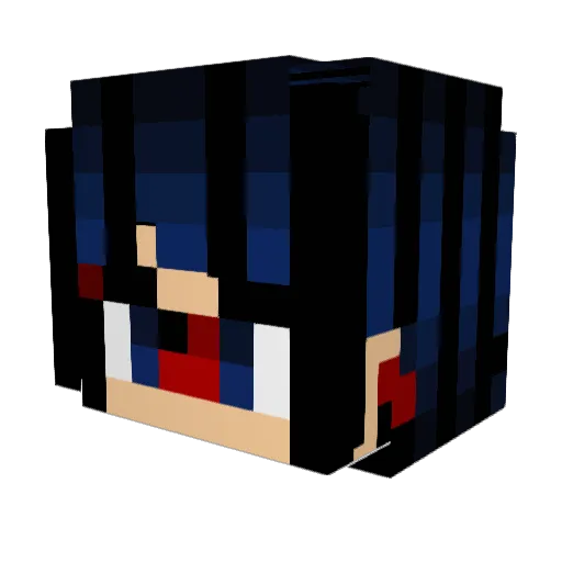 maggiemon Minecraft avatar head, 3D render