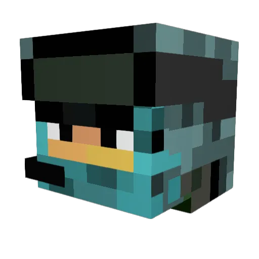 maggimee Minecraft avatar head, 3D render