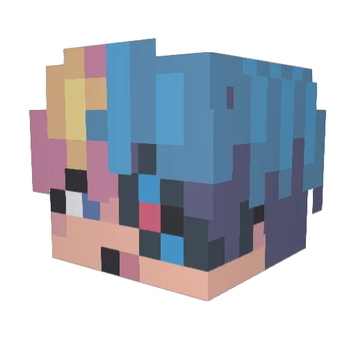 maggooter Minecraft avatar head, 3D render