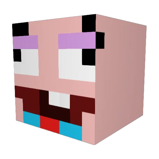 magic2428 Minecraft avatar head, 3D render