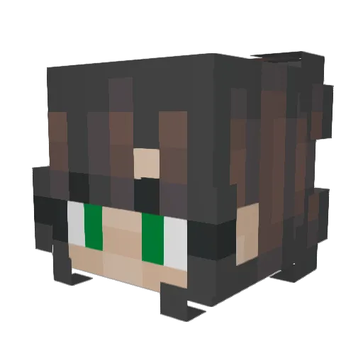 magic323 Minecraft avatar head, 3D render