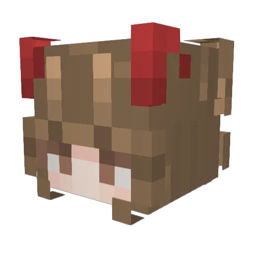 magic40514 Minecraft avatar head, 3D render