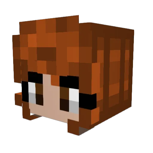 magic500 Minecraft avatar head, 3D render