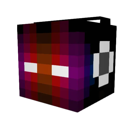 magic8aller Minecraft avatar head, 3D render