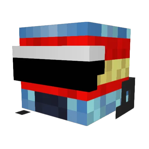magic_alonso Minecraft avatar head, 3D render