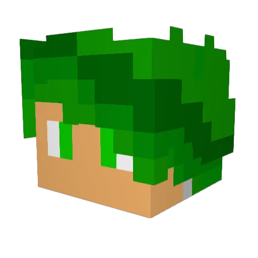 magic_light Minecraft avatar head, 3D render