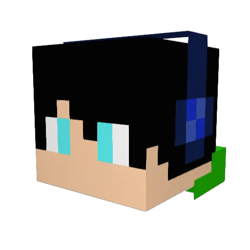 magic_shawn Minecraft avatar head, 3D render