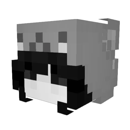 magicalain Minecraft avatar head, 3D render