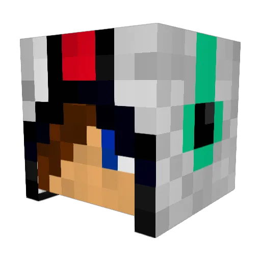 magicalcoconut Minecraft avatar head, 3D render