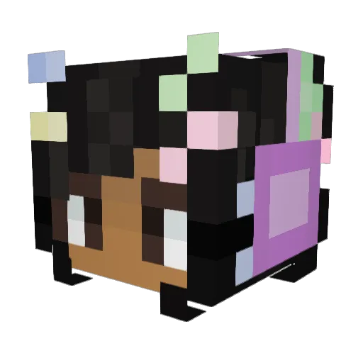 magicallyhannah Minecraft avatar head, 3D render