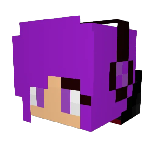magicallymacy Minecraft avatar head, 3D render