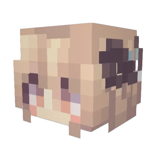 magicalmacaron Minecraft avatar head, 3D render