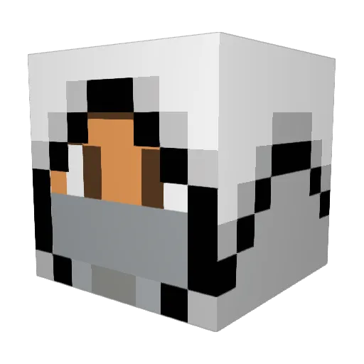 magicalontime Minecraft avatar head, 3D render