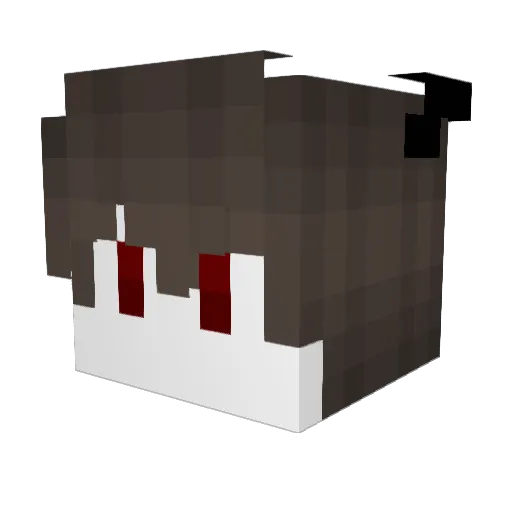 magicalrod_ Minecraft avatar head, 3D render