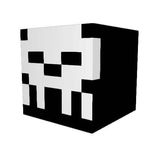 magicat7 Minecraft avatar head, 3D render