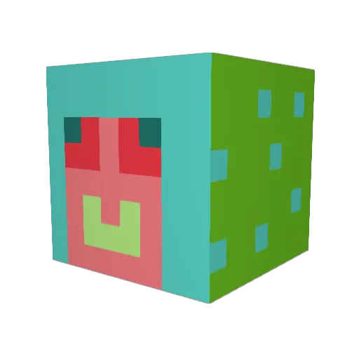 magiccreeper10 Minecraft avatar head, 3D render