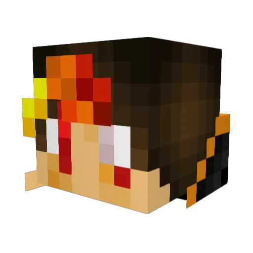 magicdrag Minecraft avatar head, 3D render