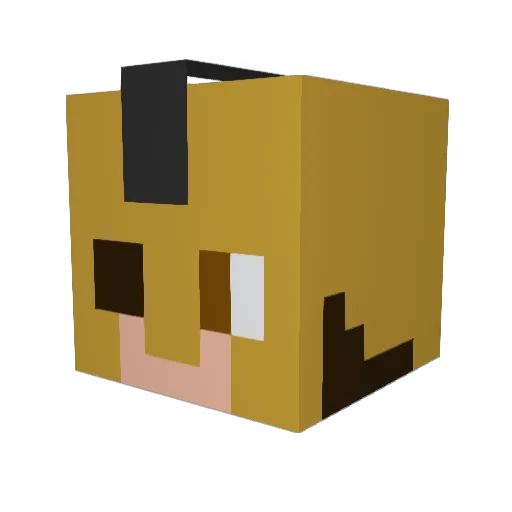 magicdylano Minecraft avatar head, 3D render