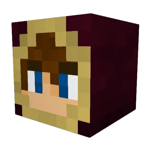 magichamp Minecraft avatar head, 3D render