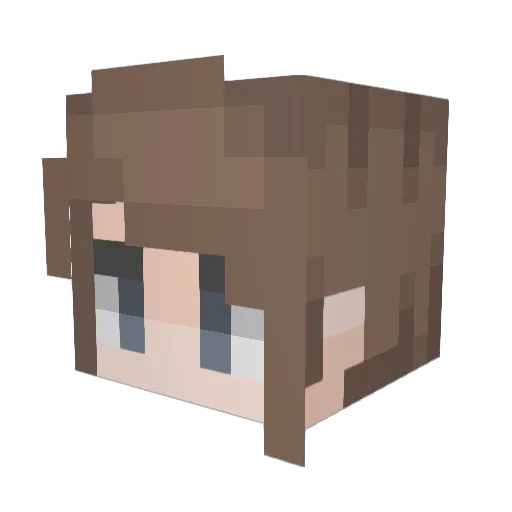 magickia Minecraft avatar head, 3D render