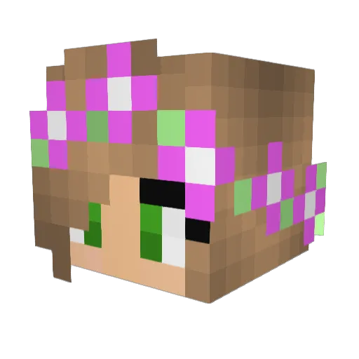 magicleapuppy Minecraft avatar head, 3D render