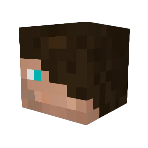magiclevi Minecraft avatar head, 3D render