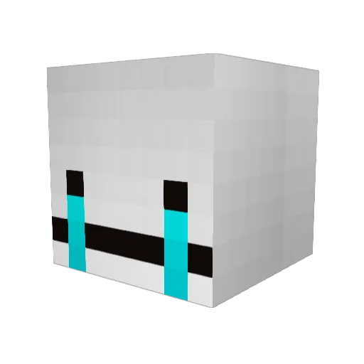 magicmoostache Minecraft avatar head, 3D render