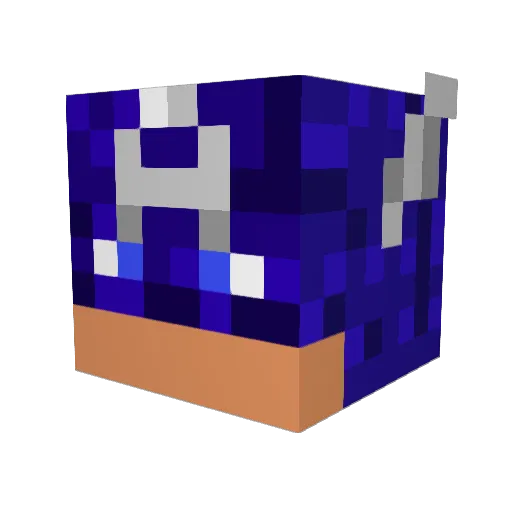magicpalace Minecraft avatar head, 3D render