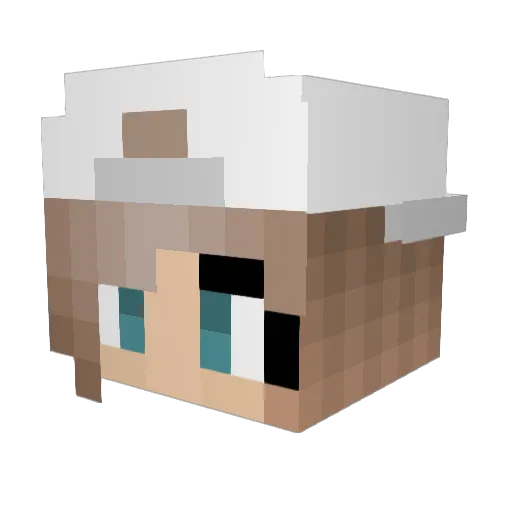 magicpie666 Minecraft avatar head, 3D render