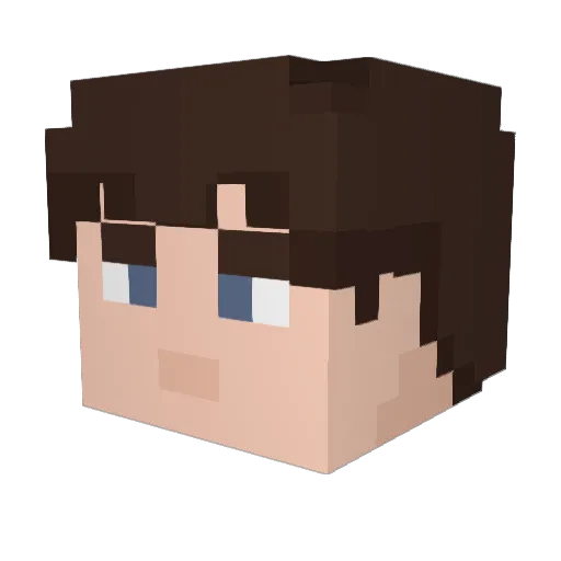 magicpokey Minecraft avatar head, 3D render