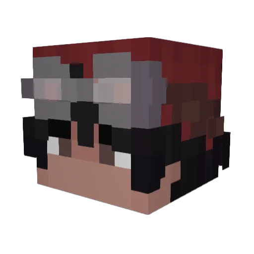 magicpopo Minecraft avatar head, 3D render