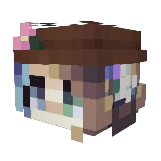 magicsings Minecraft avatar head, 3D render