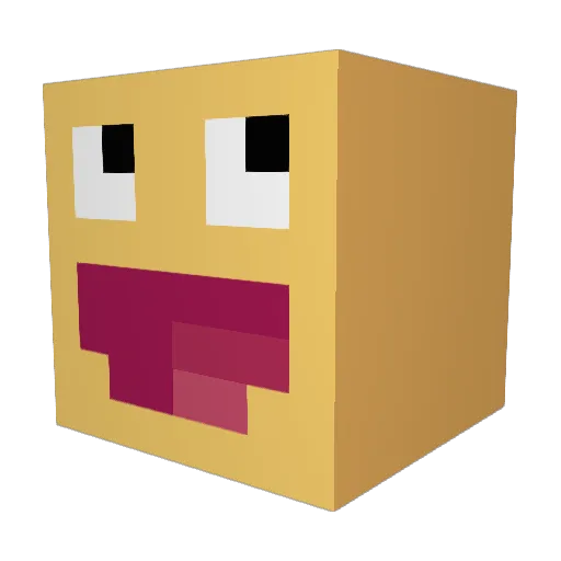 magicwaffle12 Minecraft avatar head, 3D render