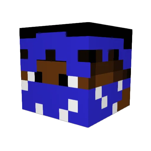 magicwind0w Minecraft avatar head, 3D render