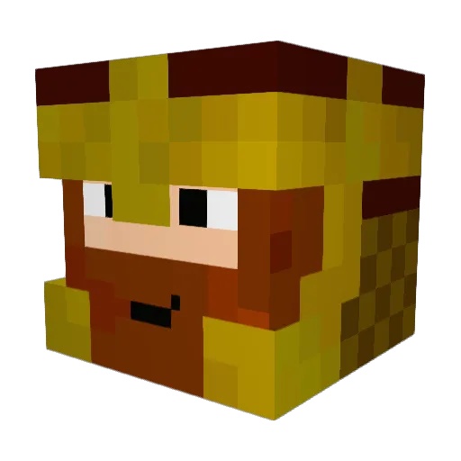 magik4rp Minecraft avatar head, 3D render