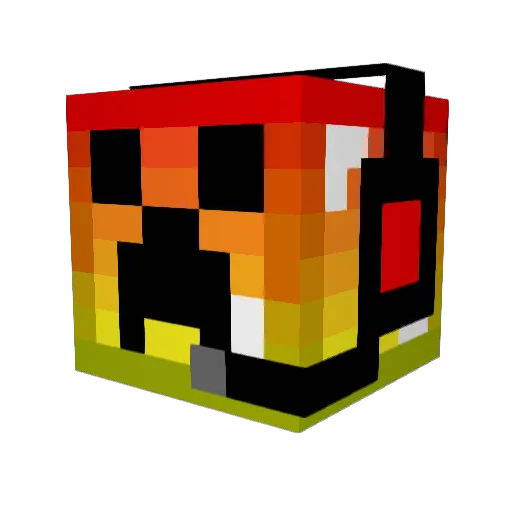magik_king Minecraft avatar head, 3D render