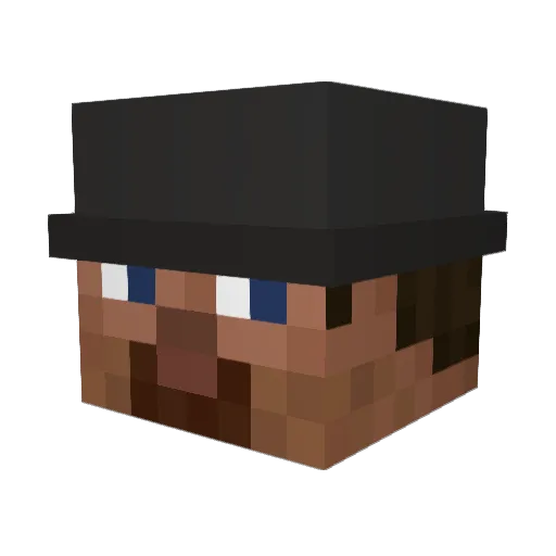 magiklarp Minecraft avatar head, 3D render