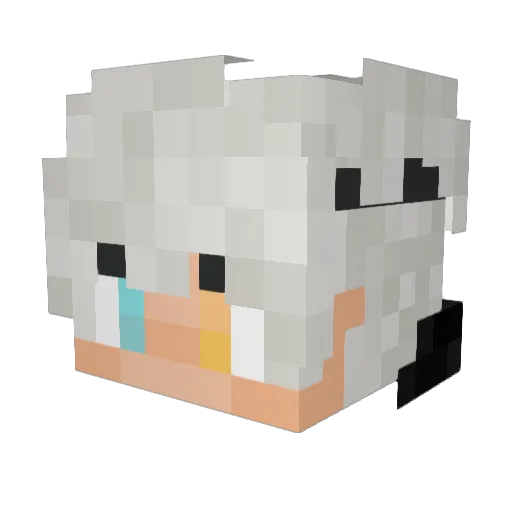 magiloi Minecraft avatar head, 3D render