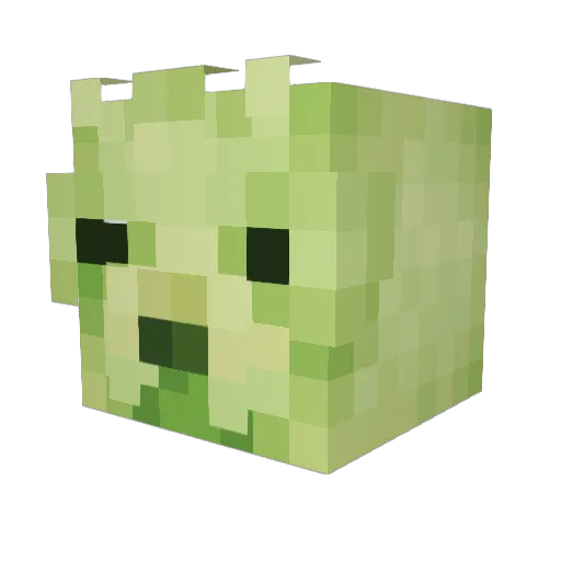 magimarin Minecraft avatar head, 3D render