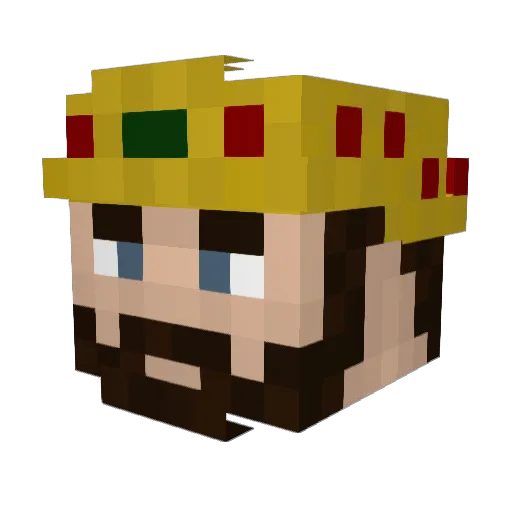 magistros_ Minecraft avatar head, 3D render